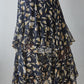 Tiered Tulip Maxi Skirt | Navy
