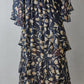 Tiered Tulip Maxi Skirt | Navy
