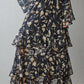 Tiered Tulip Maxi Skirt | Navy