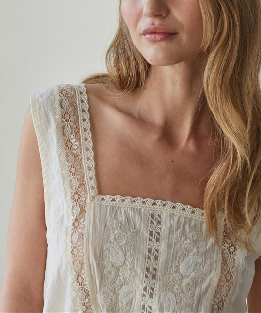 Suri Peplum Lace Top