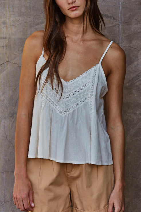 Moonstone Embroidered Top