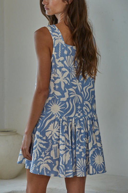 Solstice Charm Mini Swing Dress