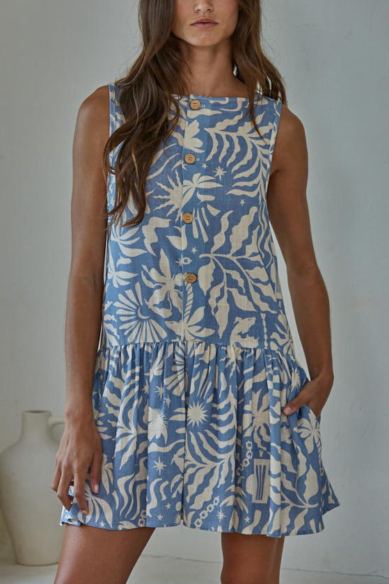 Solstice Charm Mini Swing Dress