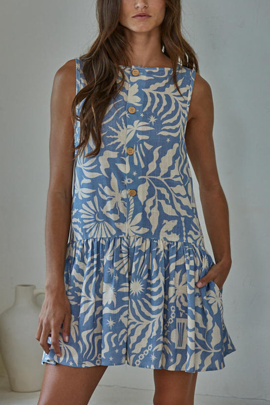 Solstice Charm Mini Swing Dress