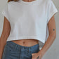 End Game Cropped Tee | White