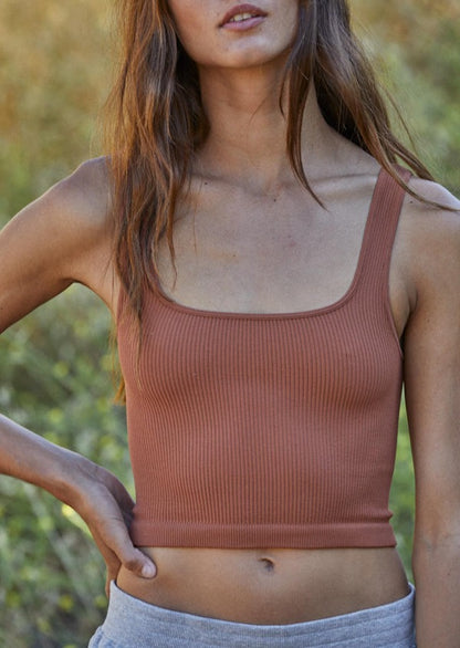 Essential Square Tank | Gingerbread