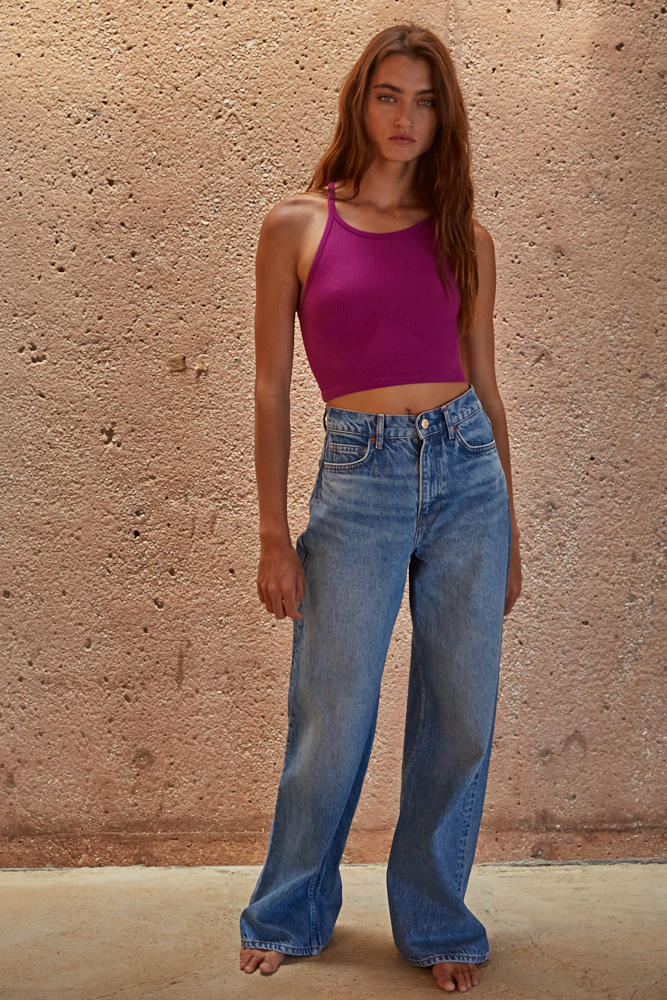 Knock Out Halter Top | Hollyhock