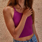Knock Out Halter Top | Hollyhock