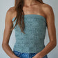 Jacquard Tube Top | Sage