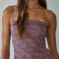 Jacquard Tube Top | Wine