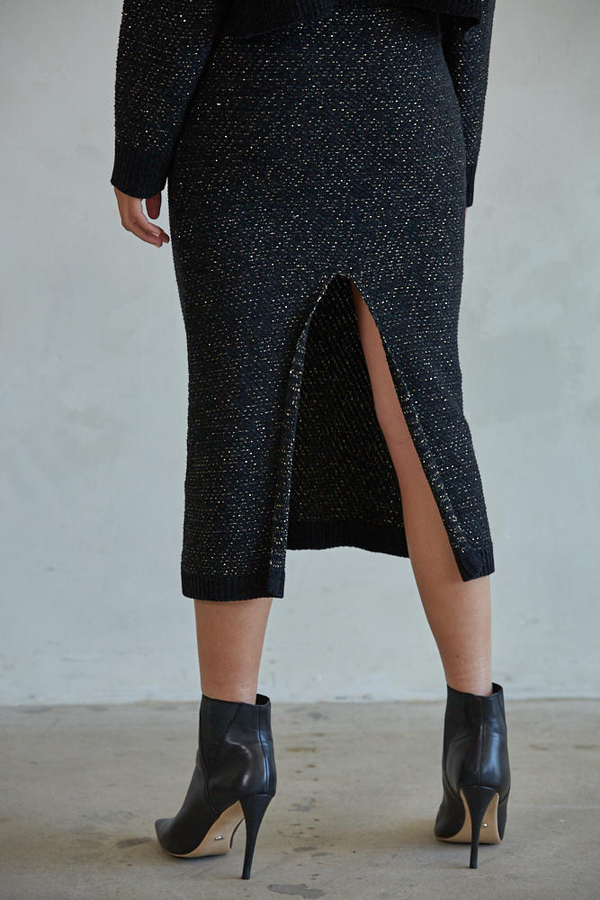 Meet Me At Midnight Midi Skirt