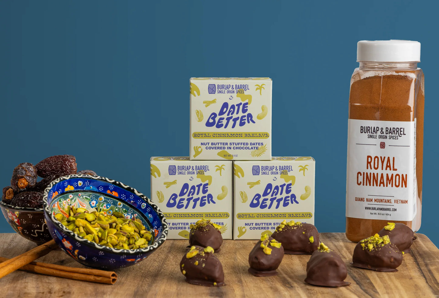 Chocolate Covered Dates | Royal Cinnamon Baklava