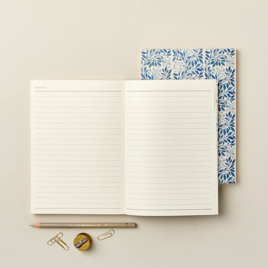 Blue Flora Notebook