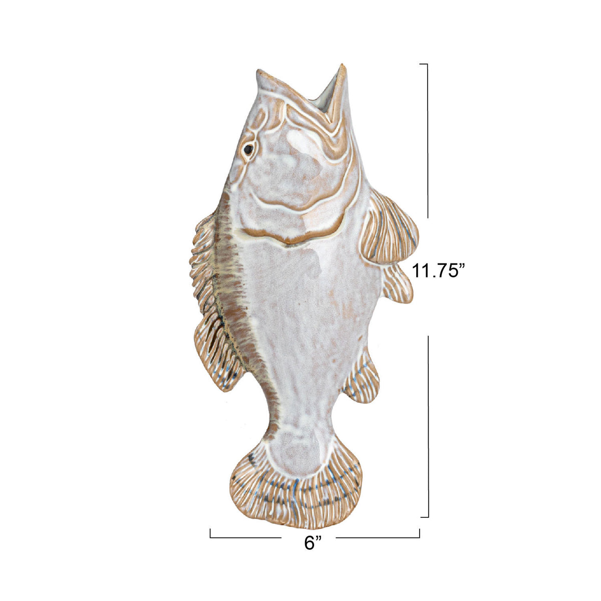 Stoneware Wall Vase | Fish