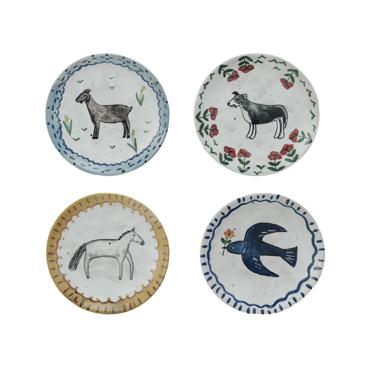 Hand-Painted Animal Plate