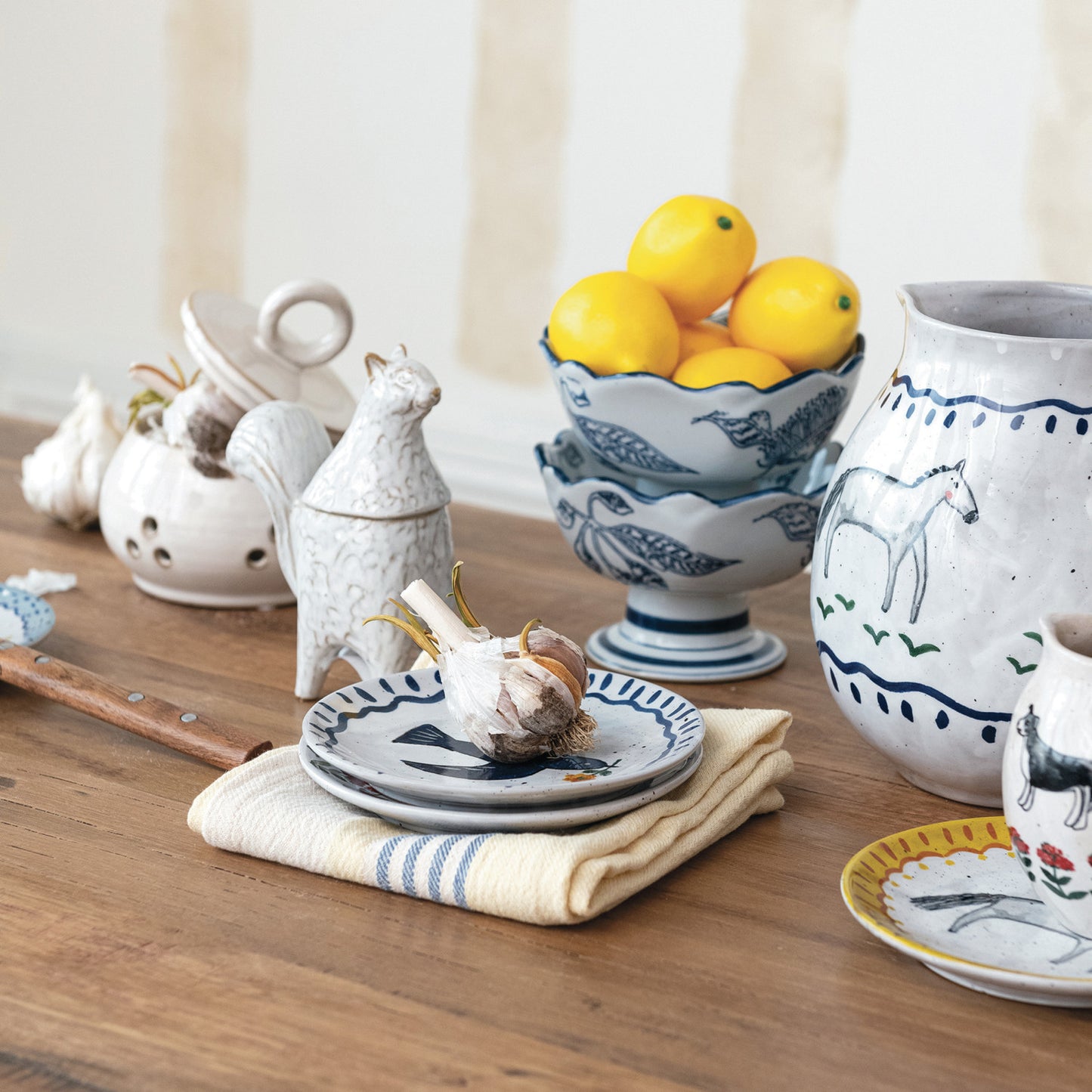 Hand-Painted Animal Plate