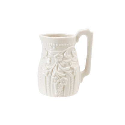 Embossed Stoneware Creamer