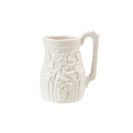Embossed Stoneware Creamer
