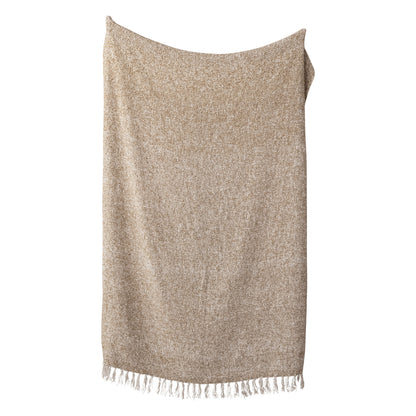 Woven Fringe Throw | Natural
