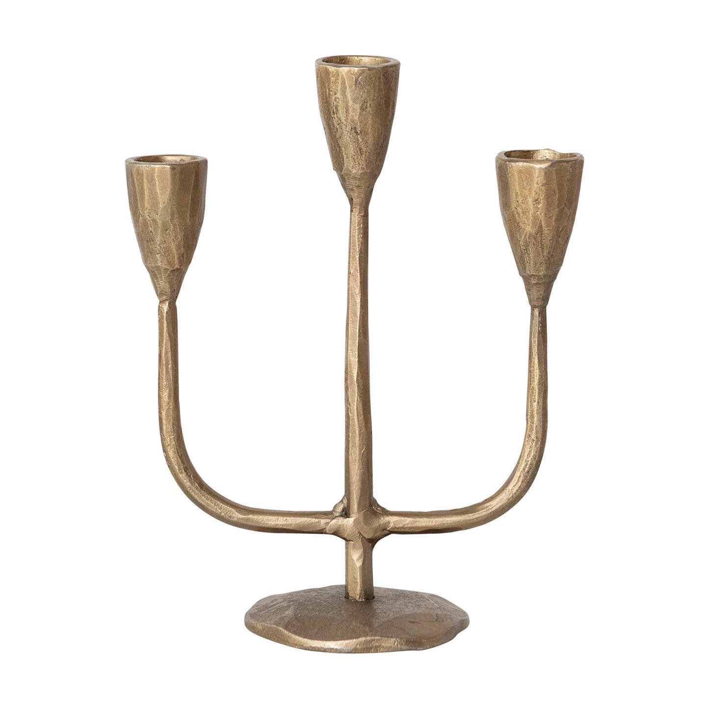 Hand-Forged Candelabra | Antique Brass Finish