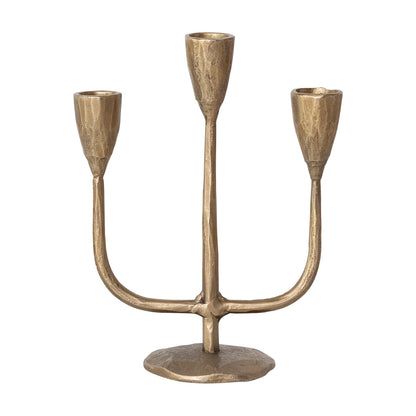 Hand-Forged Candelabra | Antique Brass Finish