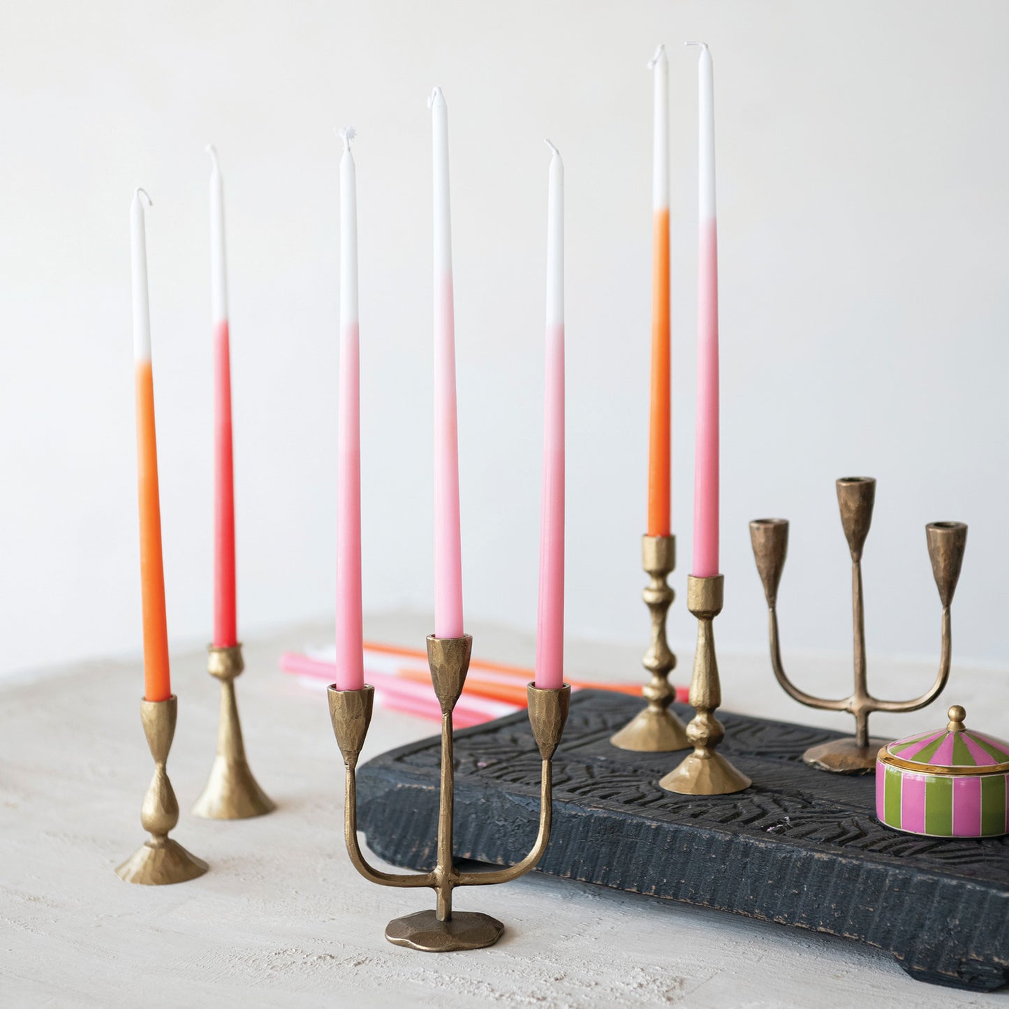 Hand-Forged Candelabra | Antique Brass Finish