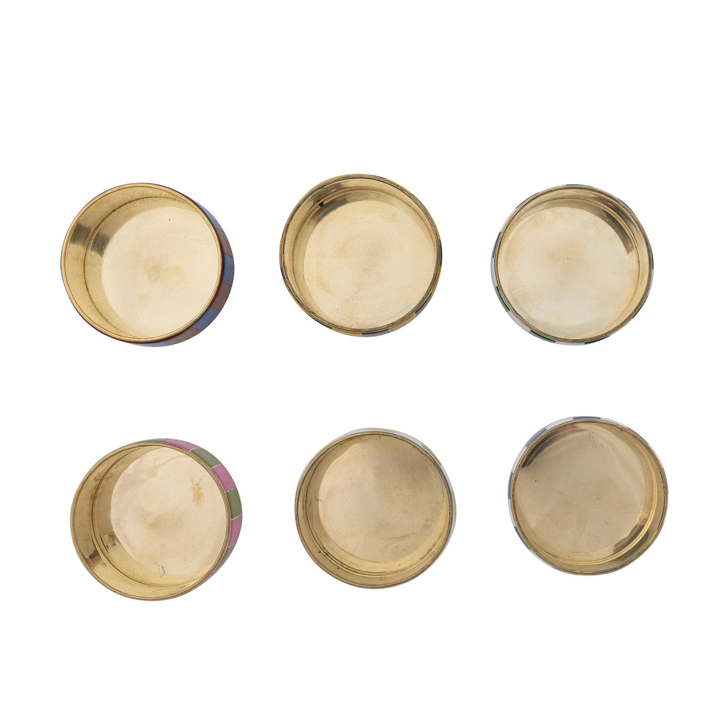 Brass & Resin Striped Trinket Box