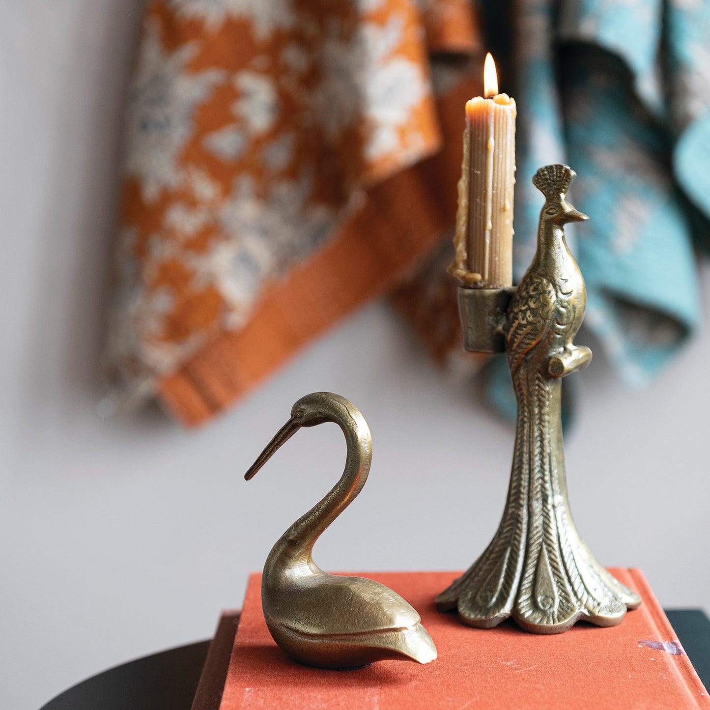 Peacock Taper Holder