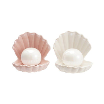 Stoneware Seashell with Light