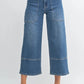 Wide Leg Front Seam Denim | Medium Wash