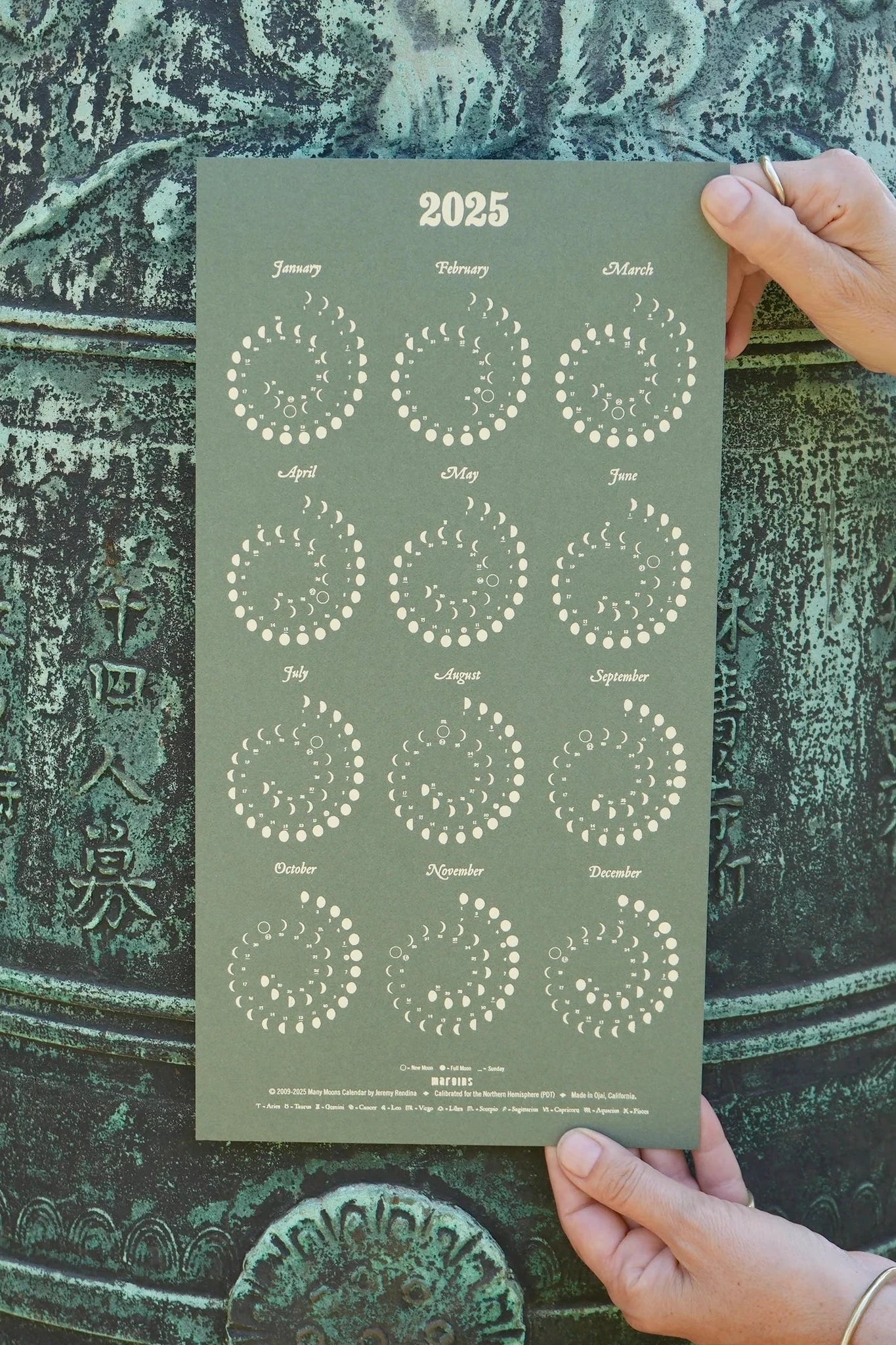 Many Moons 2025 Calendar | Hemp Flower