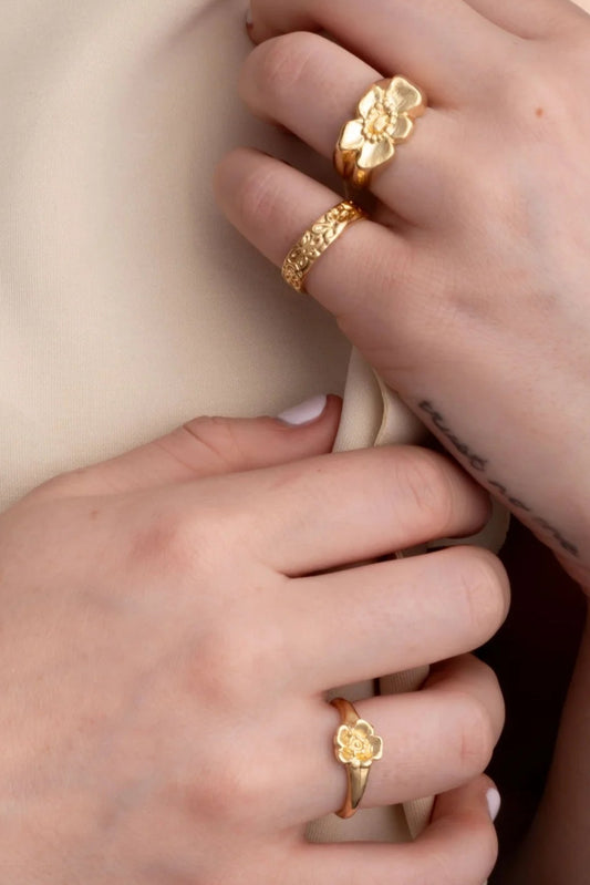 The Flower Band Ring