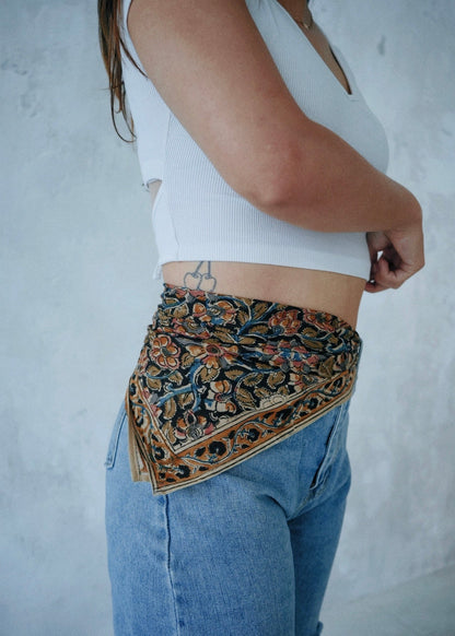 Kalamkari Cotton Bandana | Forest