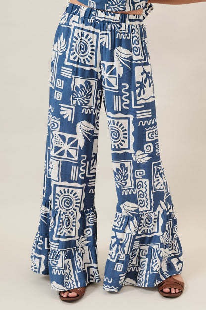 Summer Tile Tiered Pants