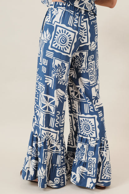 Summer Tile Tiered Pants