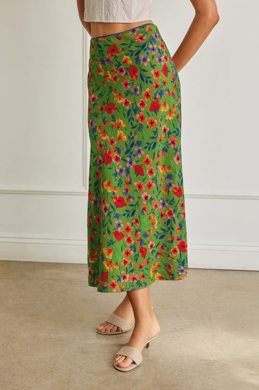 Garden Lily Midi Skirt