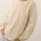 Floral Waffle Knit LS Tee