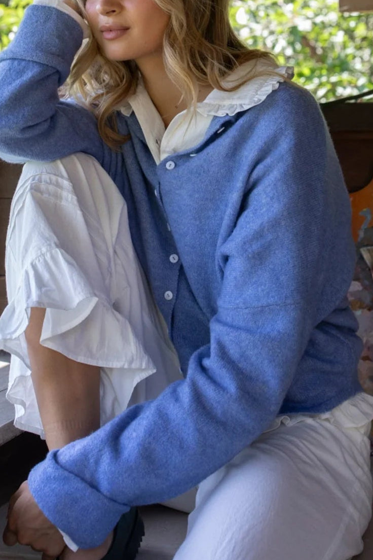 Piper Cardigan | Dusty Blue