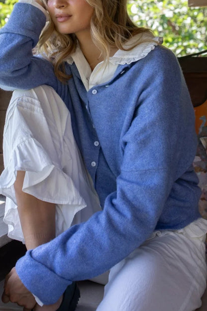 Piper Cardigan | Dusty Blue