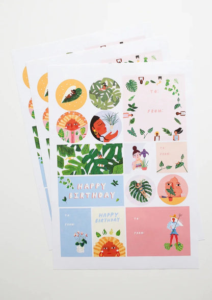 House Plants Sticker Set