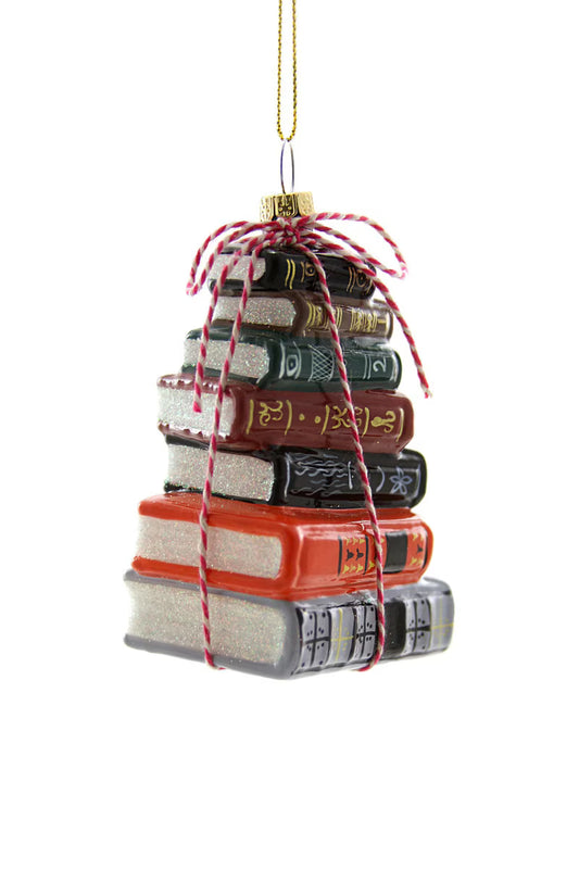 Stacked Tomes Ornament | Traditional