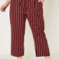 Burgundy Stripe Trousers | Extended