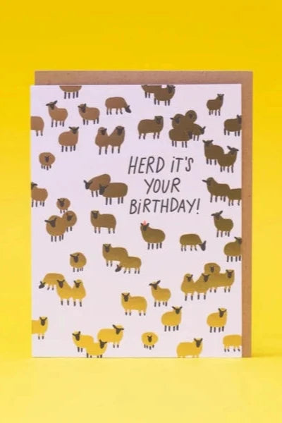 Herd It's Your Birthday Card