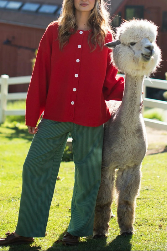 Monochrome Stripe Pants | Green