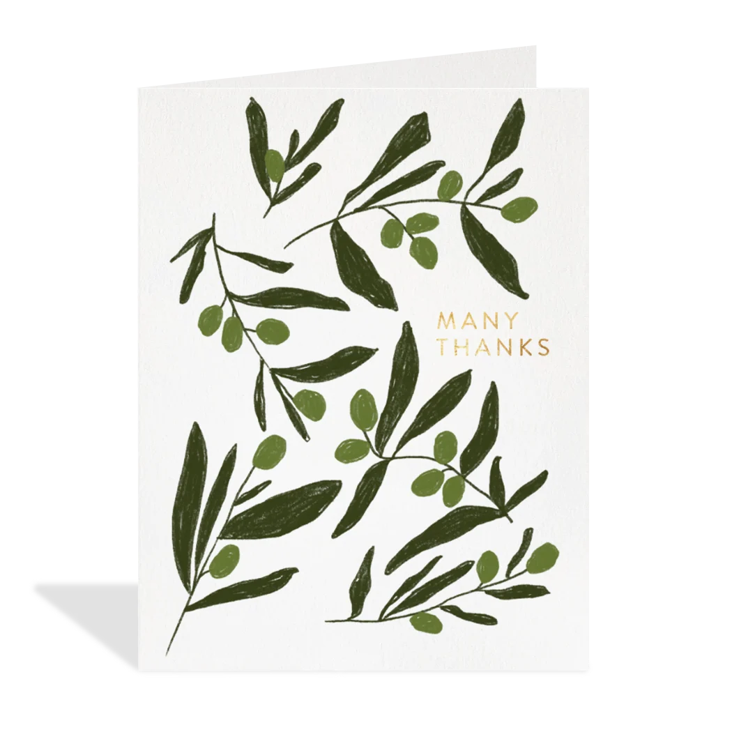 Olive Thanks Card