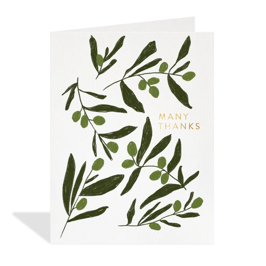 Olive Thanks Card