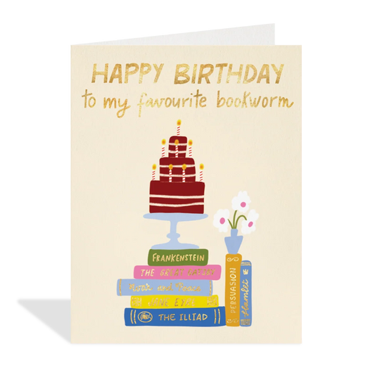 Birthday Bookworm Card