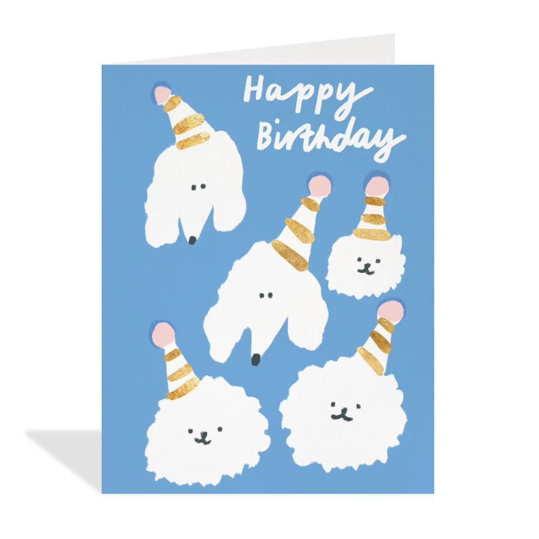 Birthday Poodles Card