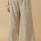Check Wide Leg Trousers | Extended