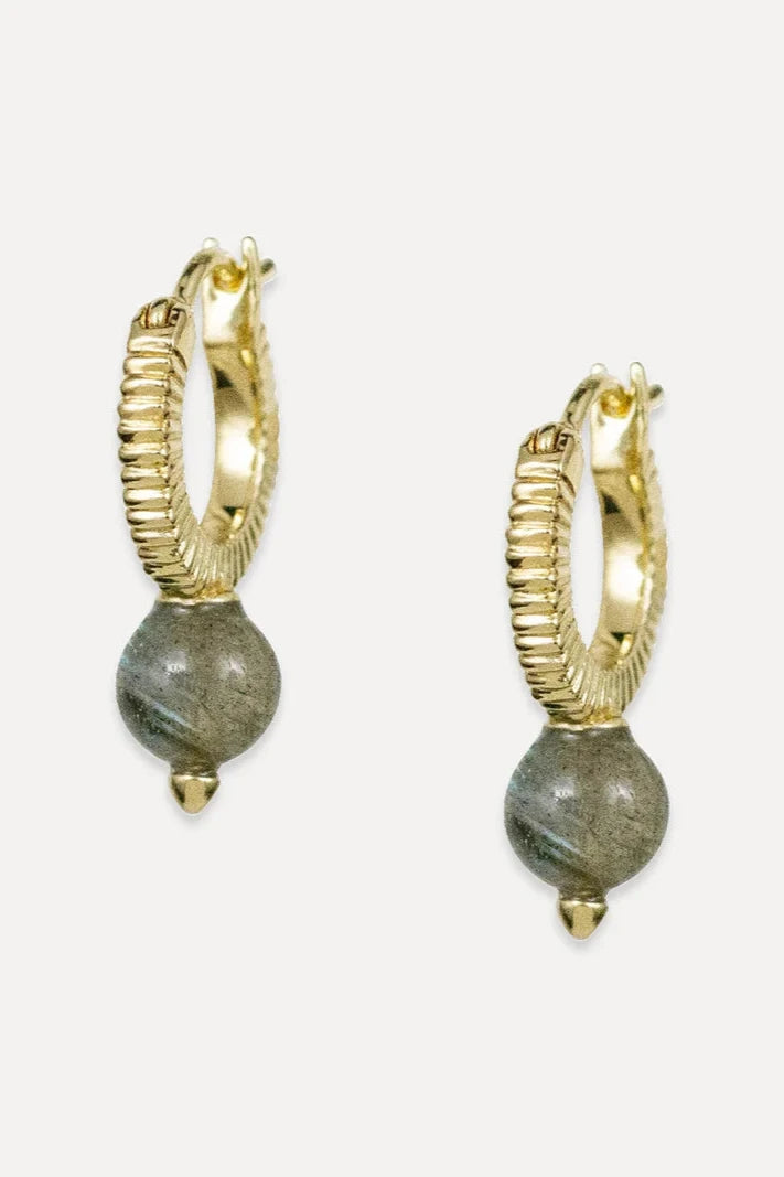 Pluto Hoops | Labradorite